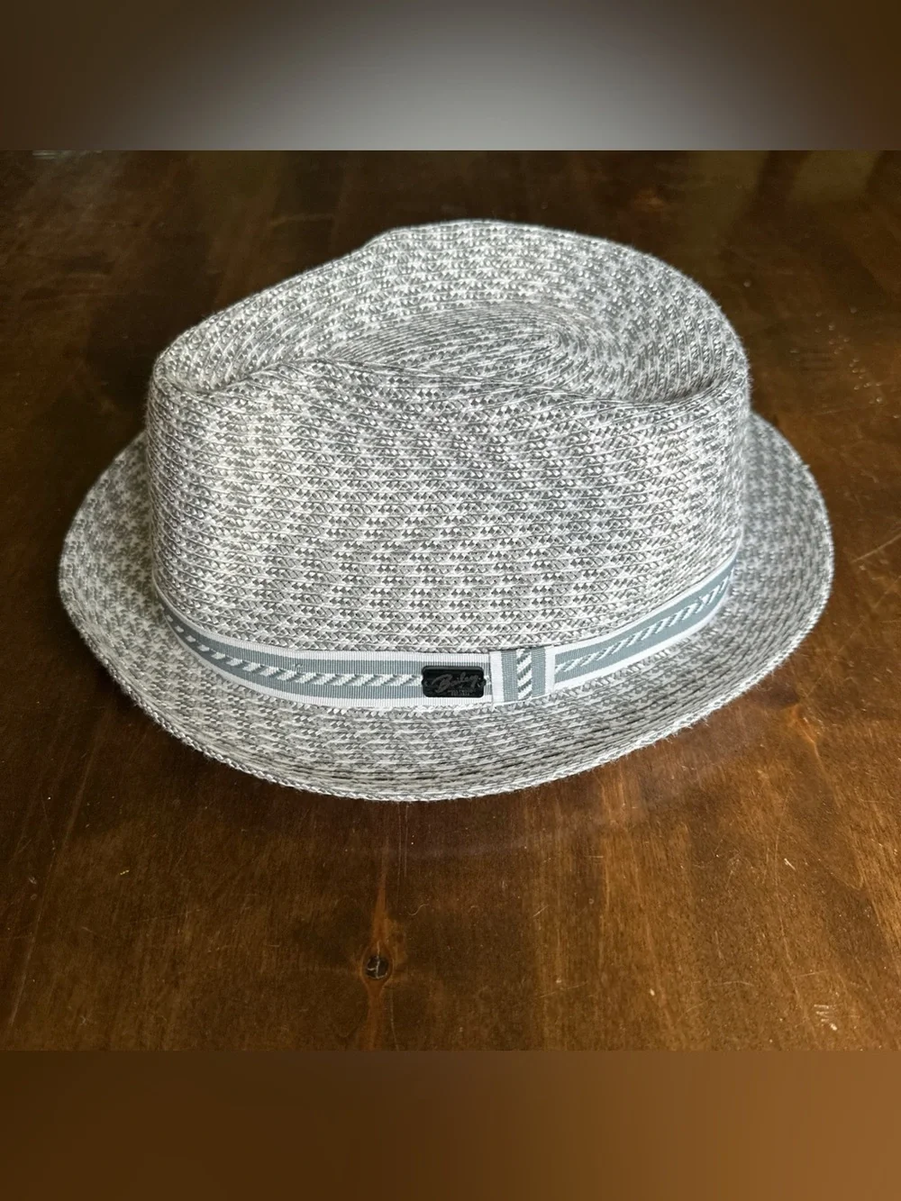 Bailey of Hollywood Mannes fedora hat gray braided mens size xl